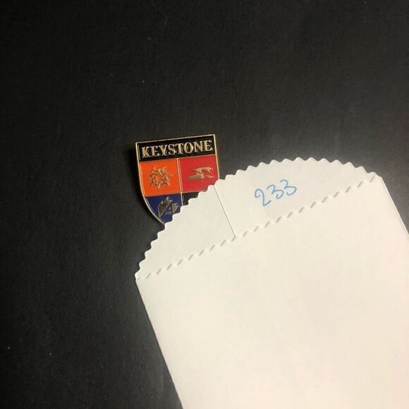 keystone vintage skiing ski pin colorado souvenir travel resort shield pin back - Picture 7 of 7